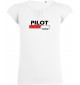 süßes Mädchenshirt Pilot Loading, Farbe weiss, Größe 106/116