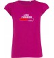 süßes Mädchenshirt Lokführer Loading, Farbe pink, Größe 106/116