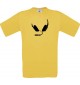 Kinder-Shirt Goa Kopfhörer Headphone Music Club, kult, Farbe gelb, Größe 104
