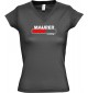 TOP sportlisches Ladyshirt mit V-Ausschnitt Maurer Loading, Farbe grau, Größe L