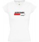 TOP sportlisches Ladyshirt mit V-Ausschnitt Gärtner Loading, Farbe weiss, Größe L
