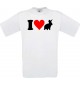 Man T-Shirt I Love Hase Tiere Tiermotive Naturkult, Größe: S- XXXL