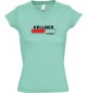 TOP sportlisches Ladyshirt mit V-Ausschnitt Kellner Loading, Farbe mint, Größe L