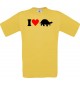 Man T-Shirt I Love Schildkröte Tiere Tiermotive Naturkult, Größe: S- XXXL