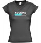 TOP sportlisches Ladyshirt mit V-Ausschnitt Cousine Loading, Farbe grau, Größe L