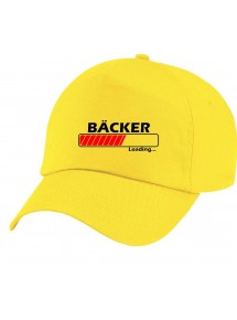 Original 5-Panel Basecap , Bäcker Loading, Farbe gelb