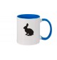Kaffeepott beidseitig mit Motiv bedruckt Tiere Hase