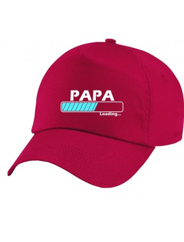 Original 5-Panel Basecap , Papa Loading, Farbe rot