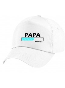 Original 5-Panel Basecap , Papa Loading, Farbe weiss