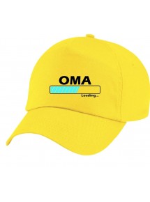 Original 5-Panel Basecap , Oma Loading, Farbe gelb
