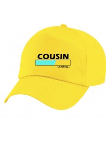 Original 5-Panel Basecap , Cousin Loading, Farbe gelb