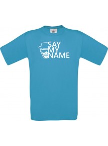 Unisex T- Shirt BREAKING BAD HEISENBERG White Say My Name, atoll, Größe L