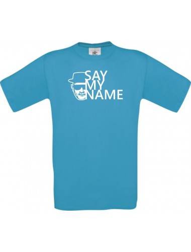 Unisex T- Shirt BREAKING BAD HEISENBERG White Say My Name, atoll, Größe L