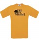 Unisex T- Shirt BREAKING BAD HEISENBERG White Say My Name, orange, Größe L
