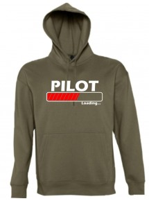 Kapuzen Sweatshirt  Pilot Loading, army, Größe L