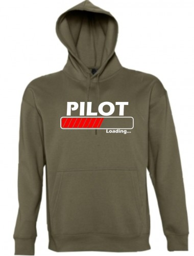 Kapuzen Sweatshirt  Pilot Loading, army, Größe L