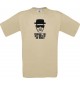 Unisex T- Shirt T-Shirt Breaking Bad White Cook Chemistry Walter kult, khaki, Größe L