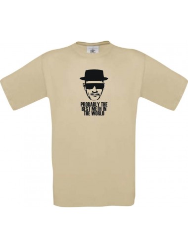 Unisex T- Shirt T-Shirt Breaking Bad White Cook Chemistry Walter kult, khaki, Größe L