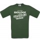 TOP Männer-Shirt Ich bin Biologe, weil Superheld kein Beruf ist, grün, Größe L