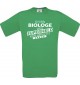 TOP Männer-Shirt Ich bin Biologe, weil Superheld kein Beruf ist, kelly, Größe L