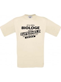 TOP Männer-Shirt Ich bin Biologe, weil Superheld kein Beruf ist, natur, Größe L
