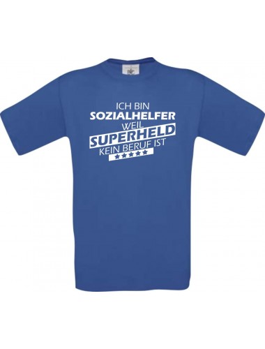 TOP Männer-Shirt Ich bin Sozialhelfer, weil Superheld kein Beruf ist