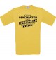 TOP Männer-Shirt Ich bin Psychiater, weil Superheld kein Beruf ist, gelb, Größe L