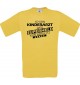 TOP Männer-Shirt Ich bin Kinderarzt, weil Superheld kein Beruf ist, gelb, Größe L
