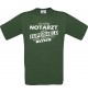 TOP Männer-Shirt Ich bin Notarzt, weil Superheld kein Beruf ist, grün, Größe L