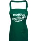 Kochschürze, Ich bin Biologe, weil Superheld kein Beruf ist, Farbe bottlegreen