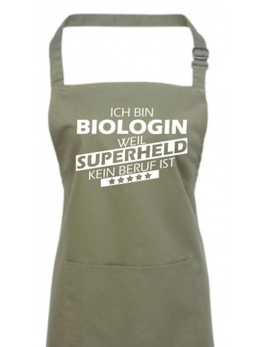 Kochschürze, Ich bin Biologin, weil Superheld kein Beruf ist, Farbe sage