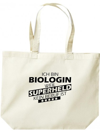große Einkaufstasche, Ich bin Biologin, weil Superheld kein Beruf ist,