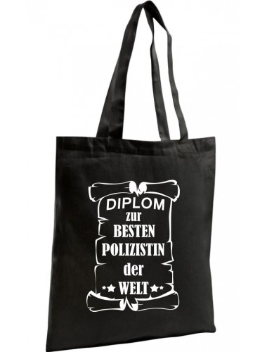 Shopping Bag Organic Zen, Shopper zur besten Polizistin der Welt,