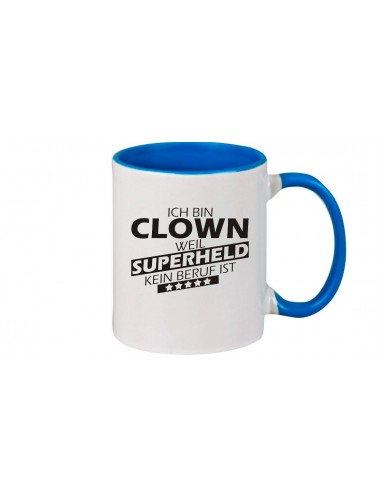 Kaffeepott Ich bin Clown, weil Superheld kein Beruf ist