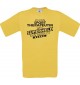 Männer-Shirt Ich bin Sporttherapeutin, weil Superheld kein Beruf ist, gelb, Größe L