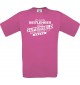 Männer-Shirt Ich bin Reitlehrer, weil Superheld kein Beruf ist, pink, Größe L