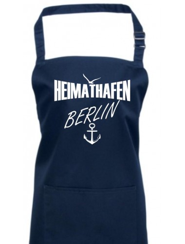 Kochschürze, Heimathafen Berlin, Farbe navy