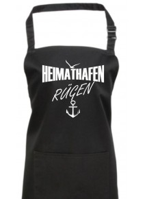 Kochschürze, Heimathafen Rügen, Farbe black