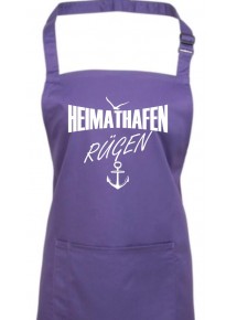 Kochschürze, Heimathafen Rügen, Farbe purple