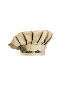 Kochmütze Casserolier Abwascher Küchhilfe ideal für Gastro, Farbe cream