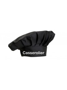 Kochmütze Casserolier Abwascher Küchhilfe ideal für Gastro, Farbe schwarz