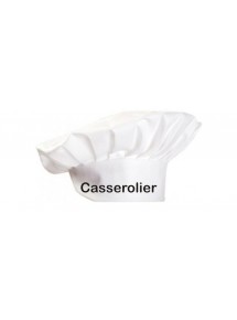 Kochmütze Casserolier Abwascher Küchhilfe ideal für Gastro, Farbe weiss