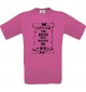Männer-Shirt Diplom zum besten Ergotherapeut der Welt, pink, Größe L