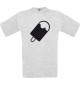 Unisex T-Shirt mit tollem Motiv Eis Eis am Stiel, ash, Größe L