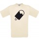 Unisex T-Shirt mit tollem Motiv Eis Eis am Stiel, natur, Größe L