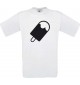 Unisex T-Shirt mit tollem Motiv Eis Eis am Stiel, weiss, Größe L
