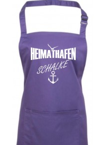Kochschürze, Heimathafen Schalke, Farbe purple