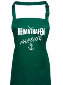 Kochschürze, Heimathafen Hamburg, Farbe bottlegreen