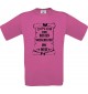 Männer-Shirt Diplom zum besten Sozialhelfer der Welt, pink, Größe L