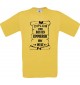 Männer-Shirt Diplom zum besten Zimmerer der Welt, gelb, Größe L